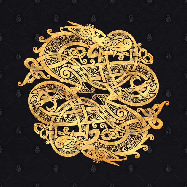 Gold Dragon Celtic by Sunset beach lover